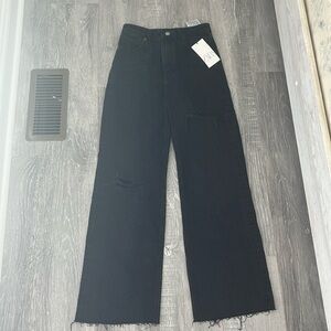 Black Zara wide leg jeans (size 4) *new with tags*